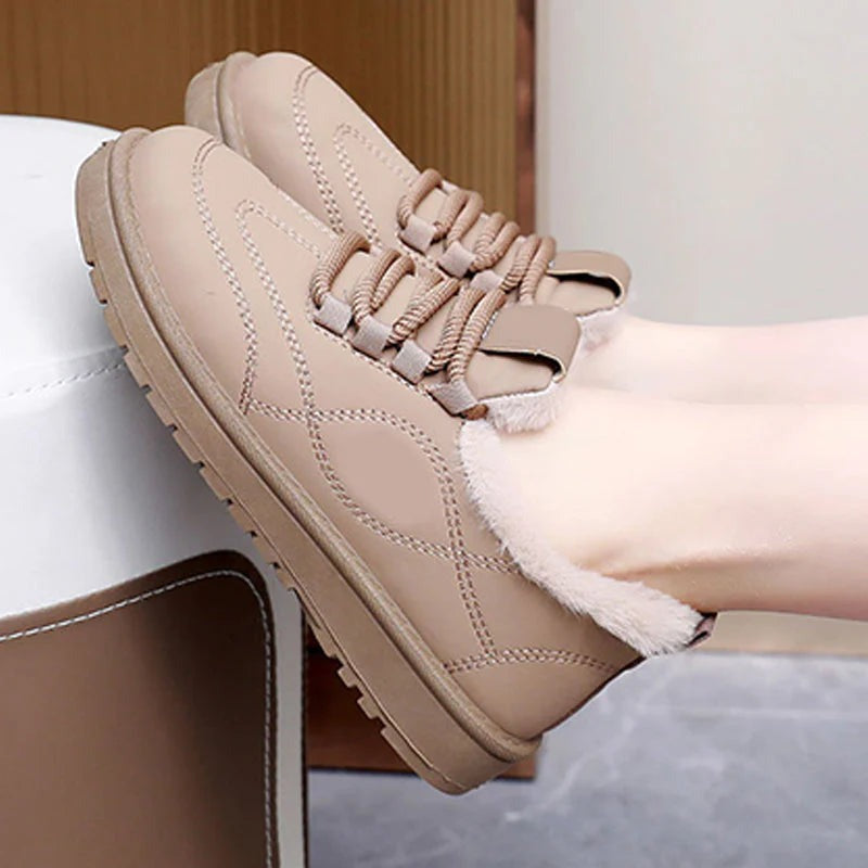 Gefütterte wasserfeste Winter-Schnürschuhe EB EB