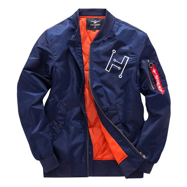 EB | Bomberjacke mit Reißverschluss Im Urbanen Stil für Herren - Helix
