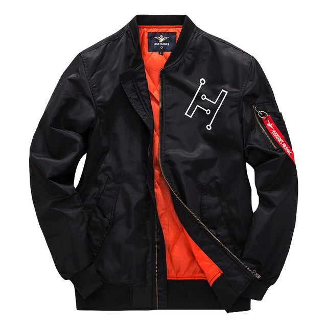 EB | Bomberjacke mit Reißverschluss Im Urbanen Stil für Herren - Helix
