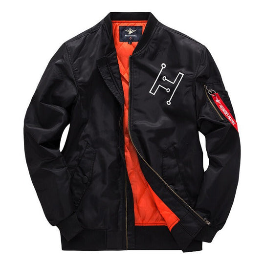 EB | Bomberjacke mit Reißverschluss Im Urbanen Stil für Herren - Helix