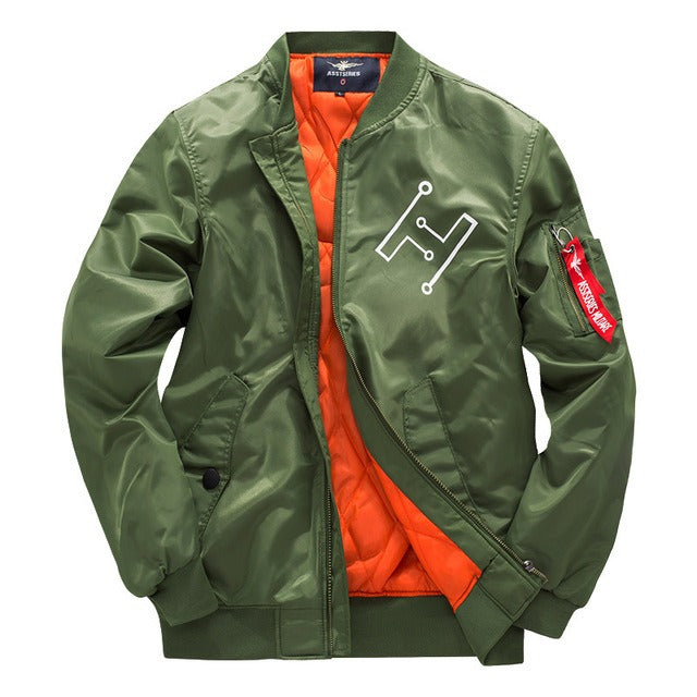 EB | Bomberjacke mit Reißverschluss Im Urbanen Stil für Herren - Helix