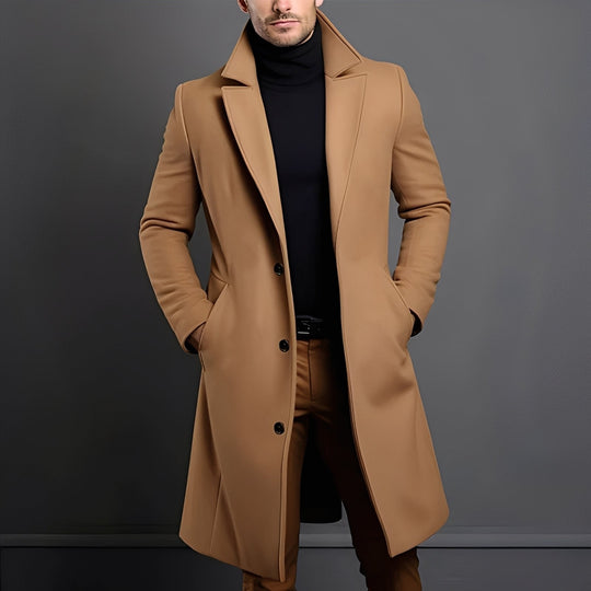 EB | Eleganter Woll-Trenchcoat für Männer