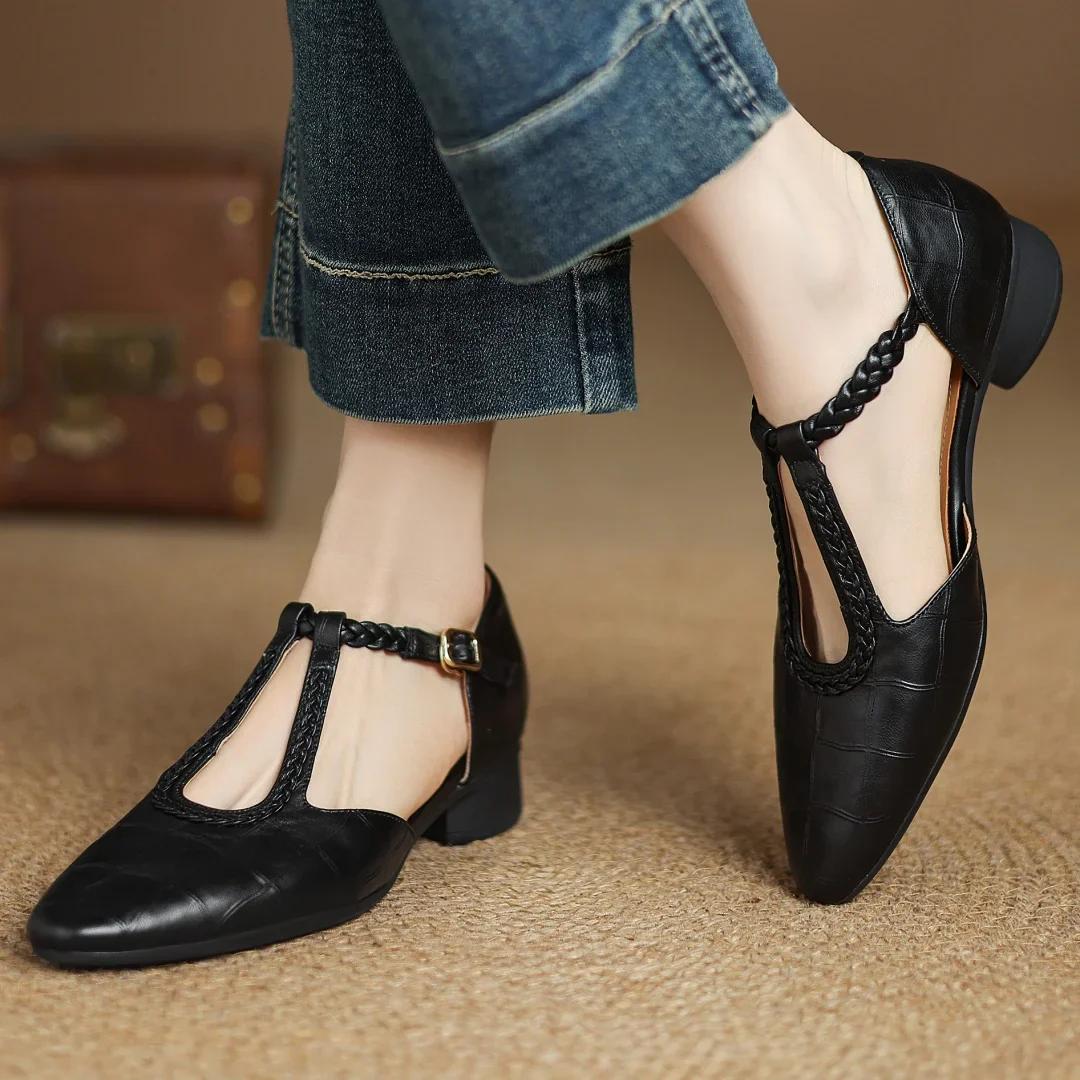 Modische Orthopädische Lederschuhe für Alltag und Freizeit EB EB