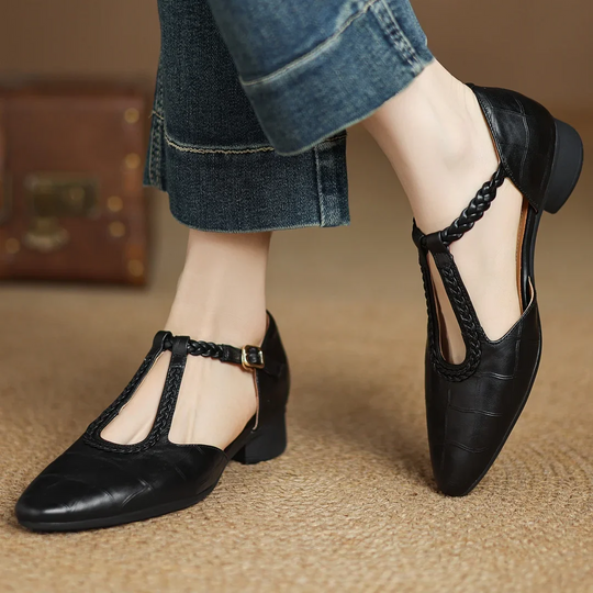 Modische Orthopädische Lederschuhe für Alltag und Freizeit EB EB
