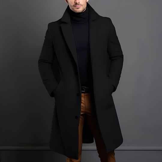 EB | Eleganter Woll-Trenchcoat für Männer