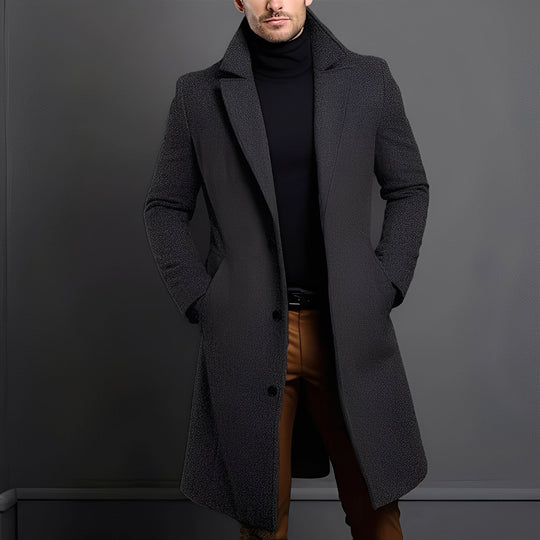 EB | Eleganter Woll-Trenchcoat für Männer