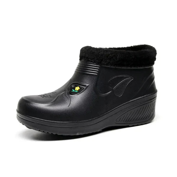 EB | Schneeboots – Knöchelhöhe – Wasserfestes Slip-On – Isolierte Kunstfellfütterung