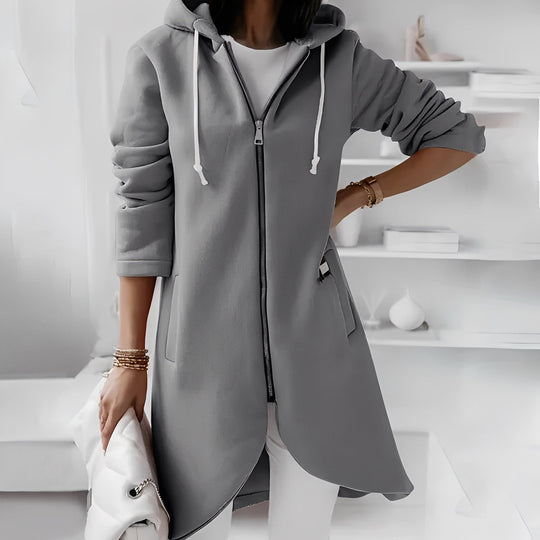 EB | Lange und bequeme Damen-Kapuzenjacke