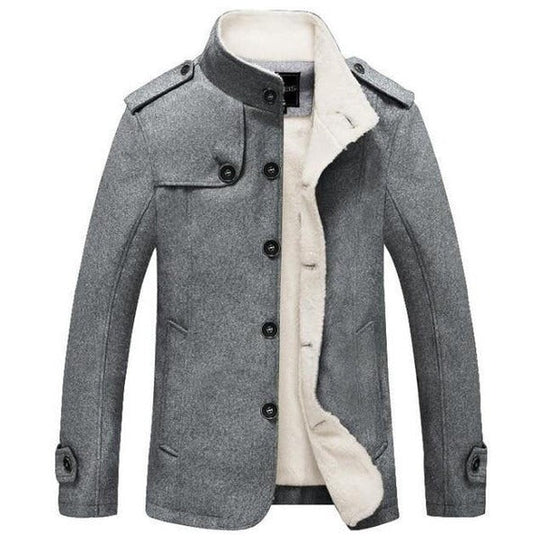 EB | Trenchcoat Wollmix Schmaler Schnitt Doppelreiher mit Schulterklappen