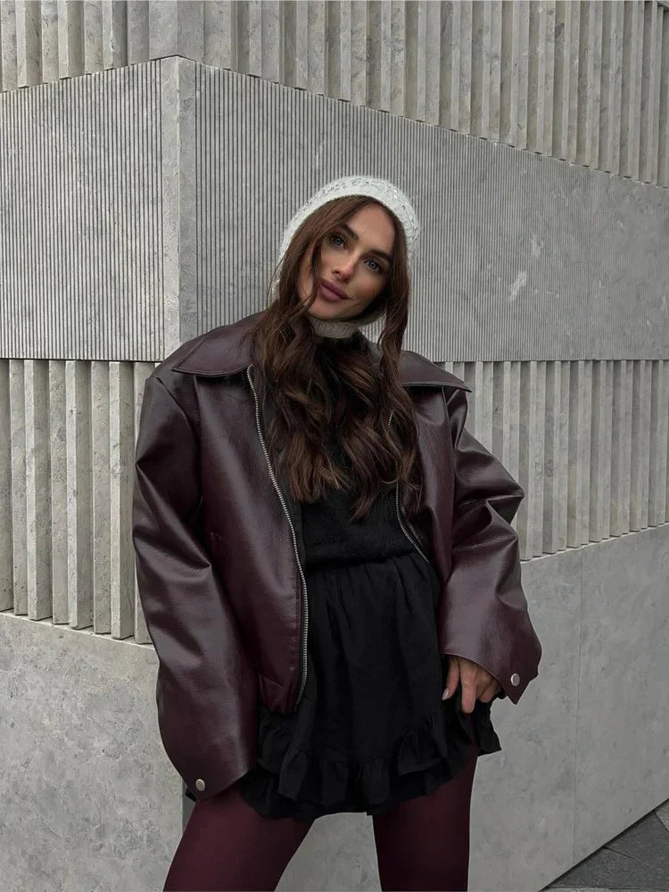 EB | Ärmeln Burgunderjacke