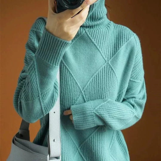 EB | Ripp-Turtleneck-Pullover für Damen