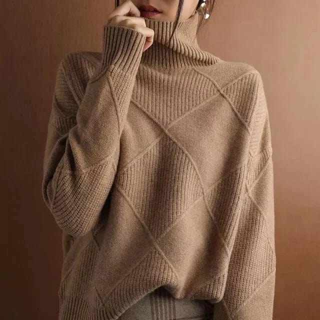 EB | Ripp-Turtleneck-Pullover für Damen