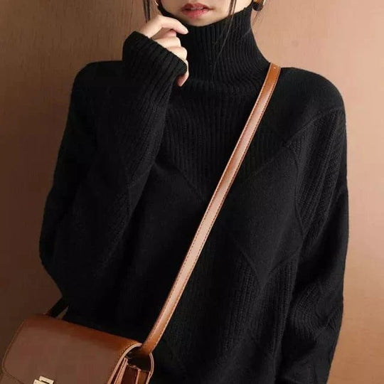 EB | Ripp-Turtleneck-Pullover für Damen