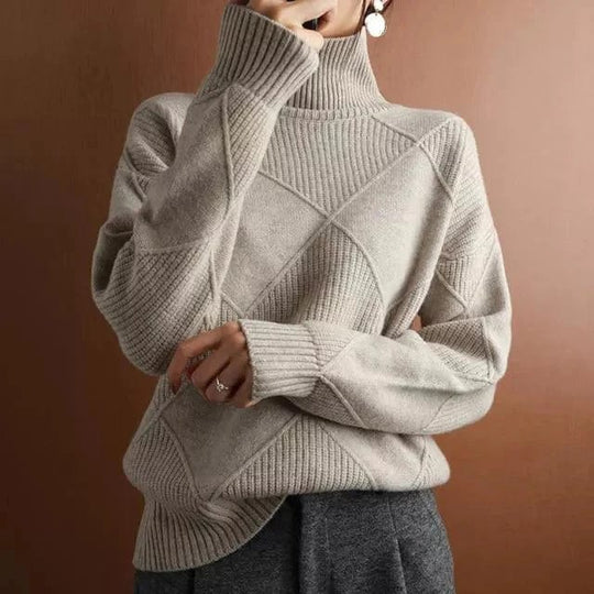 EB | Ripp-Turtleneck-Pullover für Damen