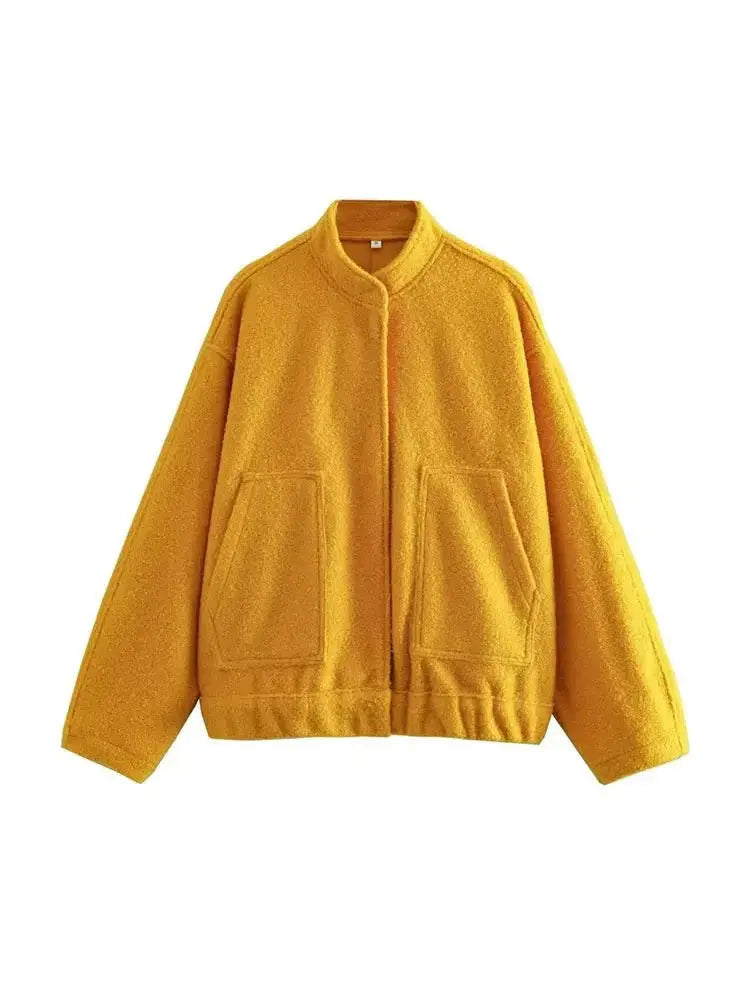 EB | Übergröße Schnitt Minimalistische Teddyjacke