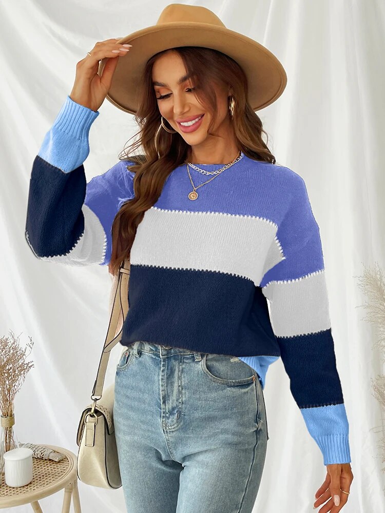 EB | Gestreifter Strickpullover