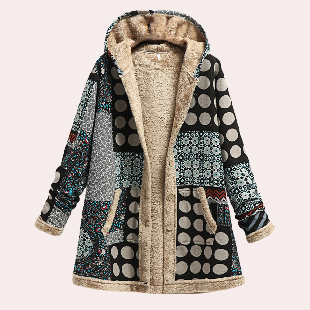 EB | Warme Winterjacke mit Kapuze für Damen