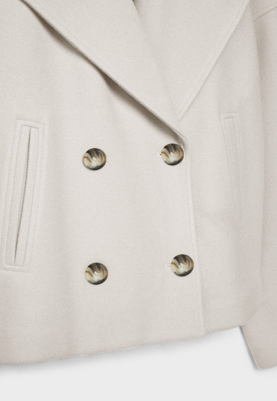 EB | Damen Kurzer Mantel Oversize Herbst Übergang