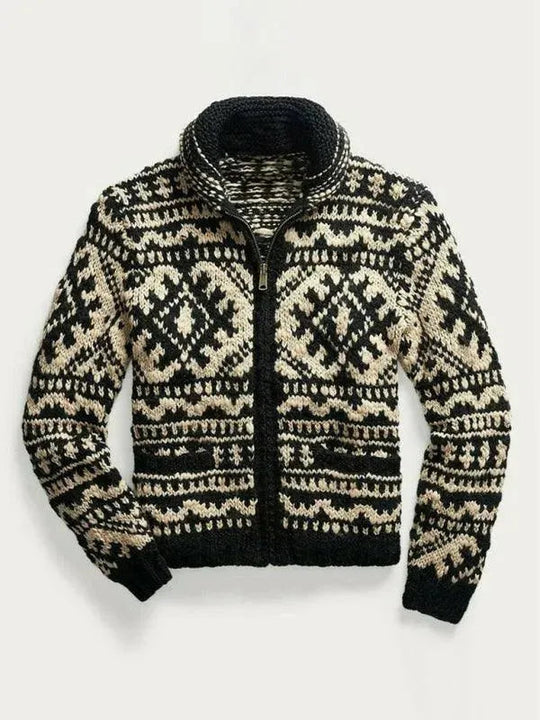 EB | Gestrickter Herren Strickjacke Pullover