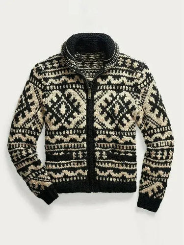 EB | Gestrickter Herren Strickjacke Pullover
