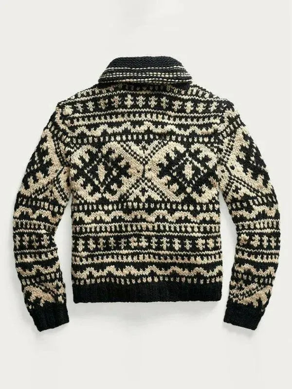 EB | Gestrickter Herren Strickjacke Pullover