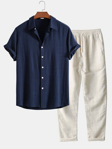 EB | Herren Sommer Satz mit Shirt und Shorts Leicht, Atmungsaktiv & Stilvoll
