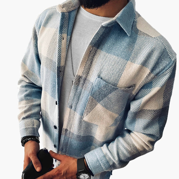 EB | Freizeithemd Kariert Im Casual Stil - Modernes Hemdjacke für Alltag & Freizeit