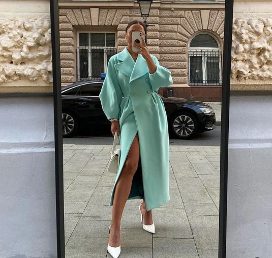 EB | Lange Jacke Klassischer Schnitt Zeitloser Stil