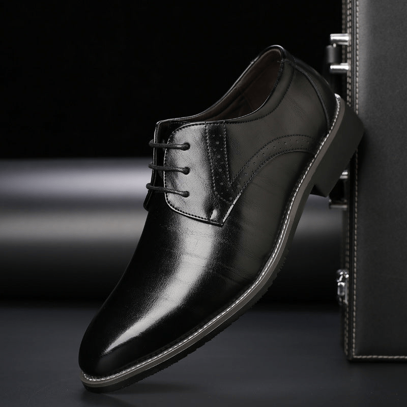 EB | Stilvolle Herren Schuhe Schnürschuhe mit Brogue Details