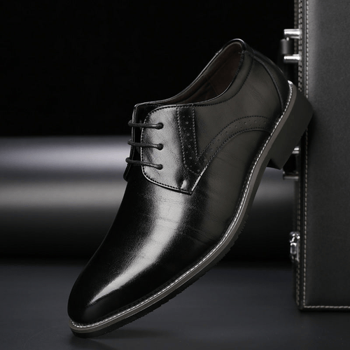 EB | Stilvolle Herren Schuhe Schnürschuhe mit Brogue Details
