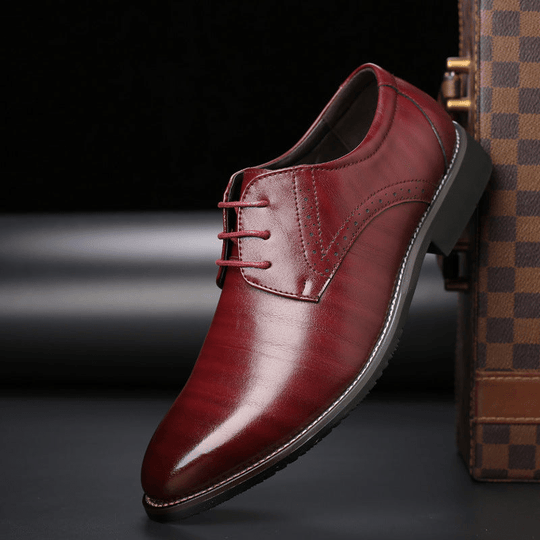 EB | Stilvolle Herren Schuhe Schnürschuhe mit Brogue Details