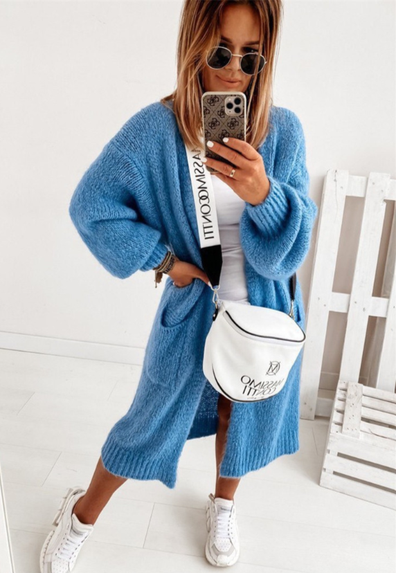 EB | langer Cardigan mit Taschen