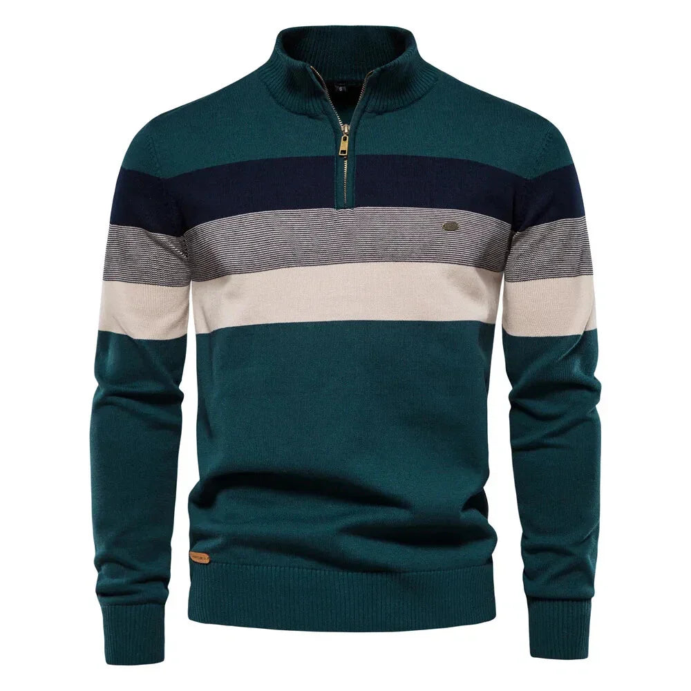 EB | Wärmer Strickpullover mit Reißverschluss für Den Winter
