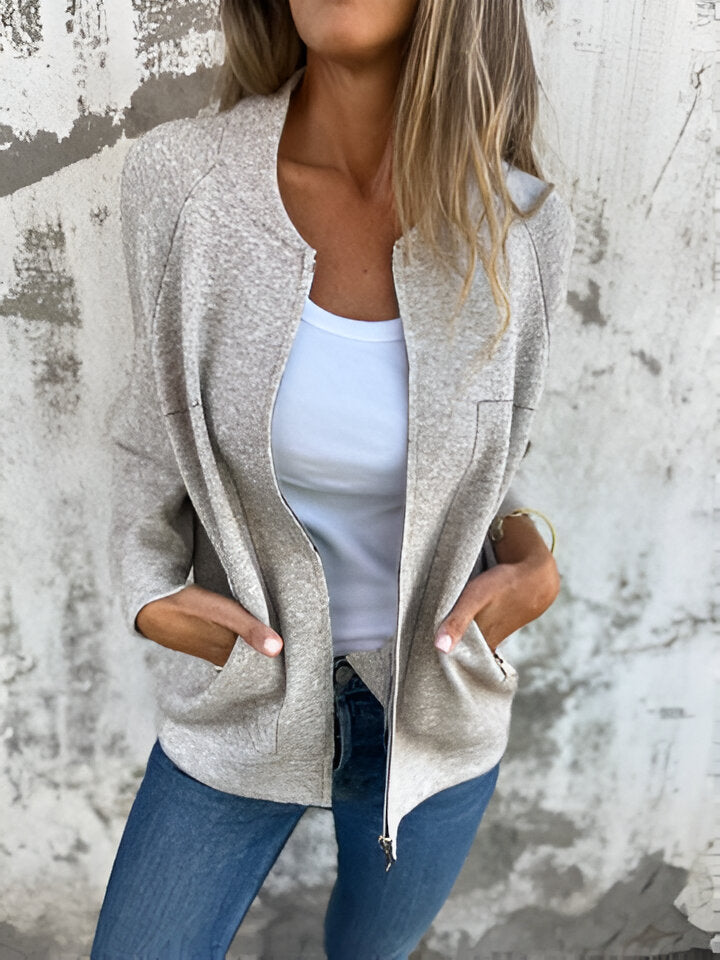 EB | Casual Langarm Reißverschlussjacke