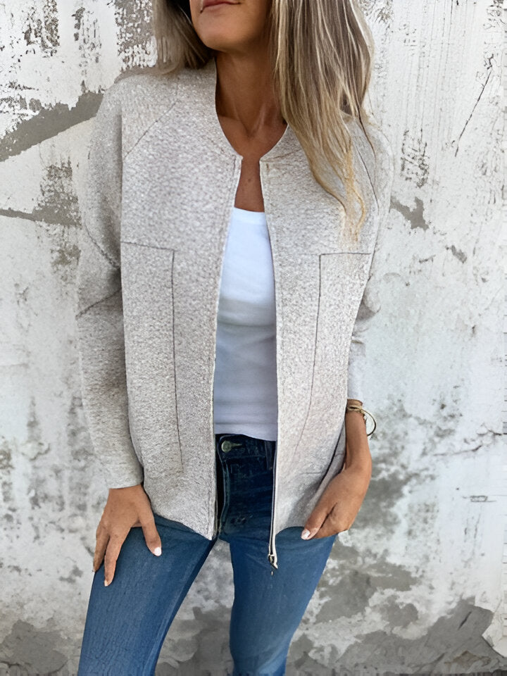EB | Casual Langarm Reißverschlussjacke