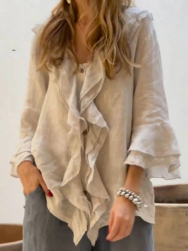 EB | Women's Ruffles Freizeithemd