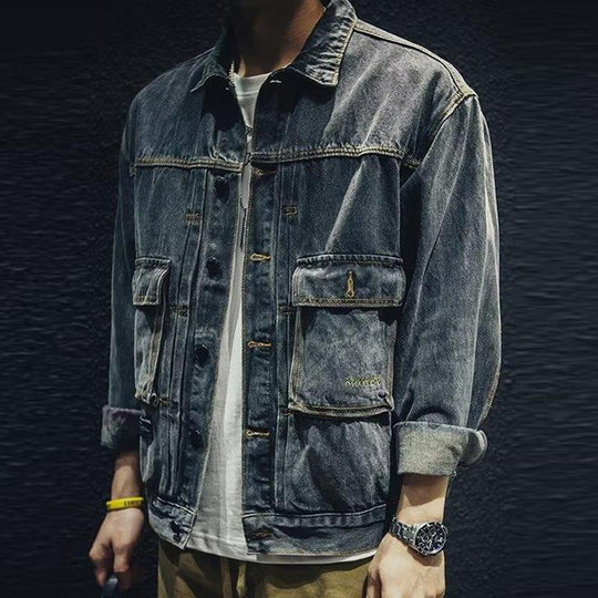 EB | Denimjacke mit Lässigem Schnitt