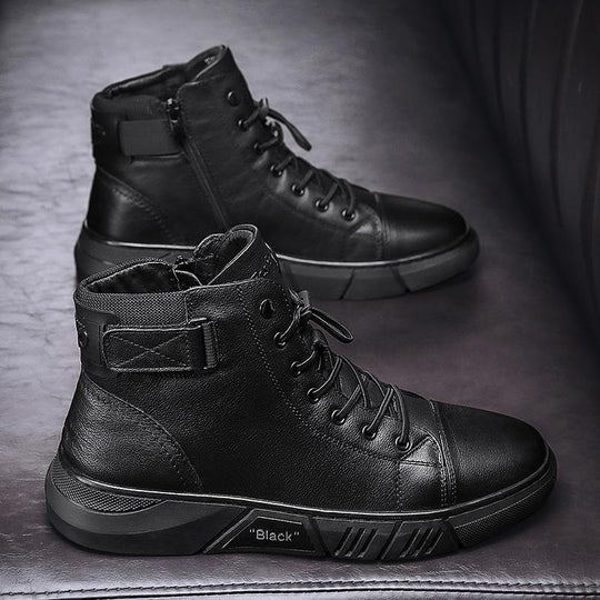 EB | Robuste Schwarze Herrenschuhe
