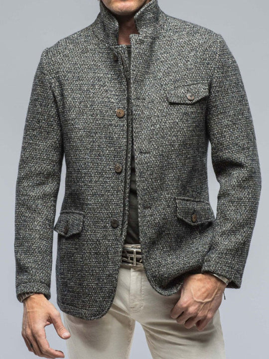 EB | Taschen Retro Freizeit Blazer mit Reißverschluss - Stylischer Komfort