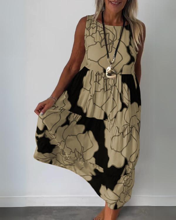 EB - Komfortables Ärmelloses Sommerkleid für Damen