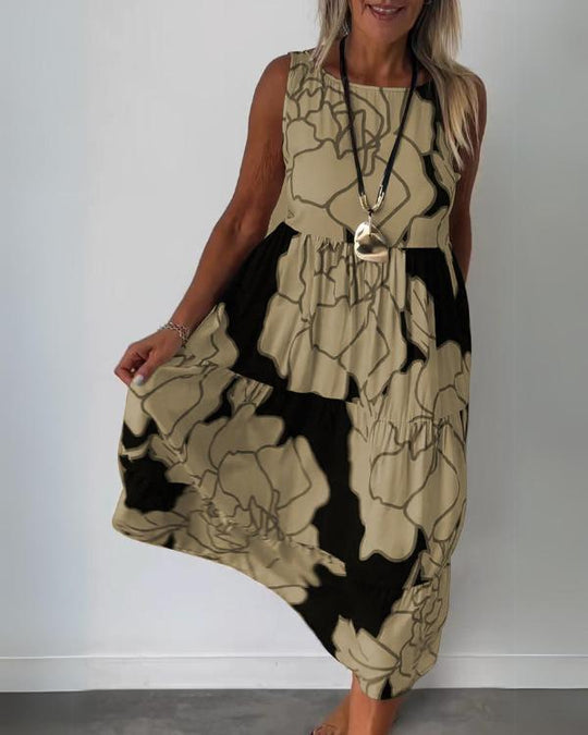 EB - Komfortables Ärmelloses Sommerkleid für Damen