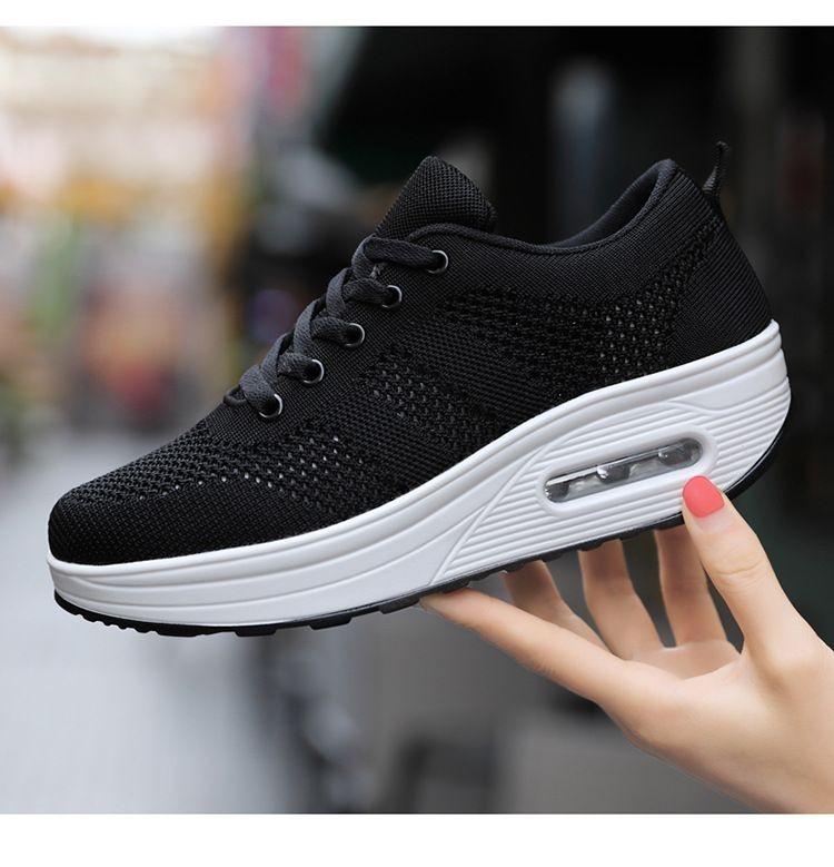 Damen leichte luftige geflochtene Mesh orthopädische Sneakers EB