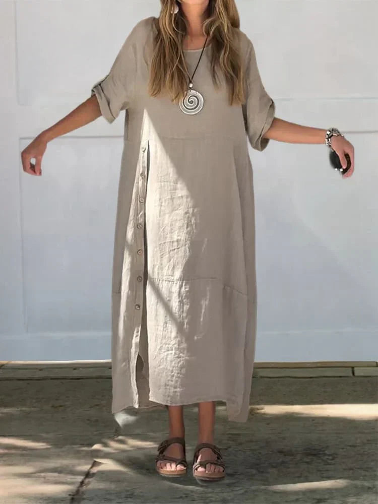 EB | Leinen Baumwolle Kleid