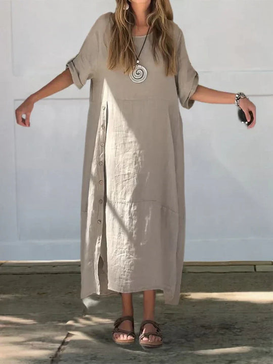 EB | Leinen Baumwolle Kleid