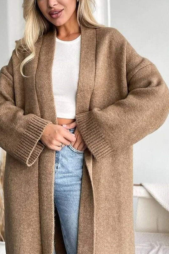 EB | Lange Strickcardigan Weich und Warm Zeitloses Design