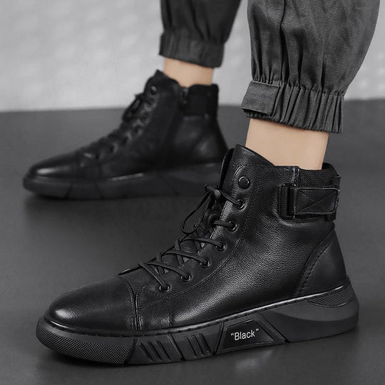 EB | Robuste Schwarze Herrenschuhe