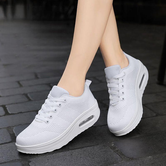 Damen leichte luftige geflochtene Mesh orthopädische Sneakers EB