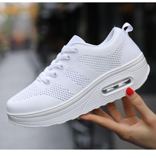 Damen leichte luftige geflochtene Mesh orthopädische Sneakers EB
