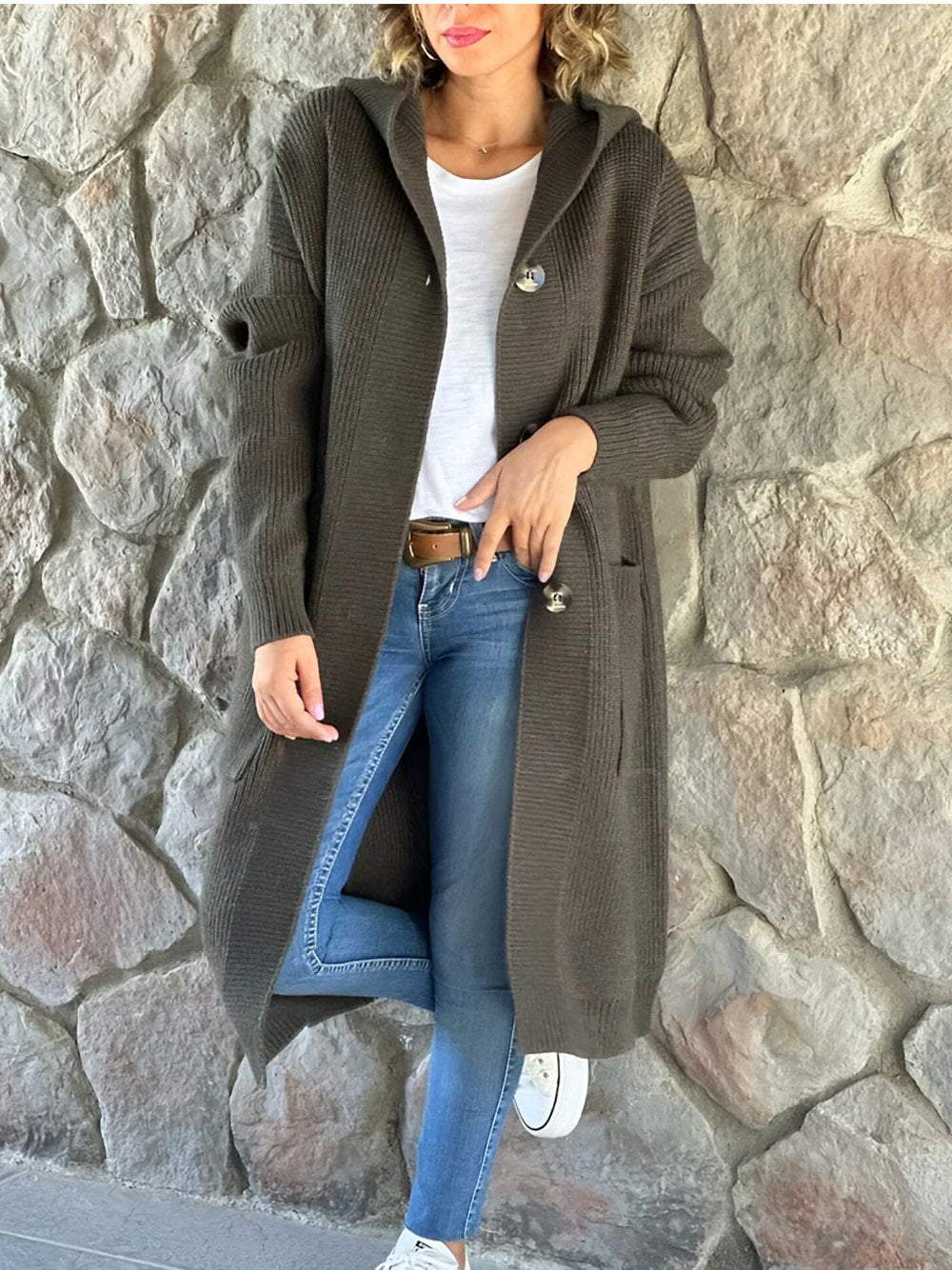 EB | Strick Hoodie Jacke für Frauen Herbst Edition