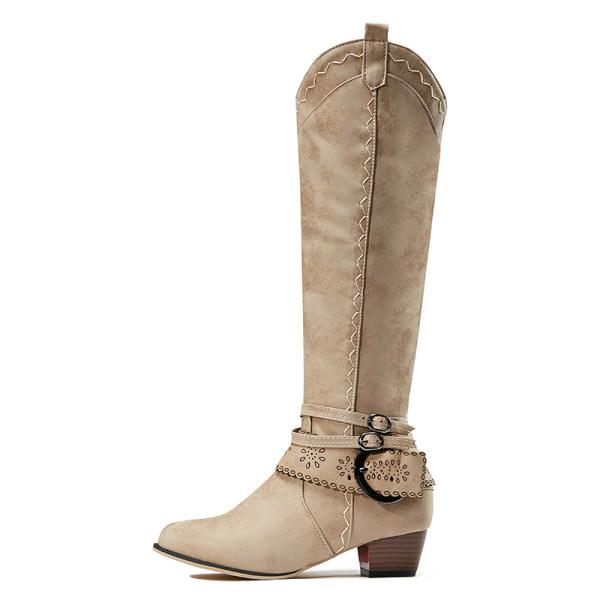 EB | Vintage Hohe Winterreiterstiefel